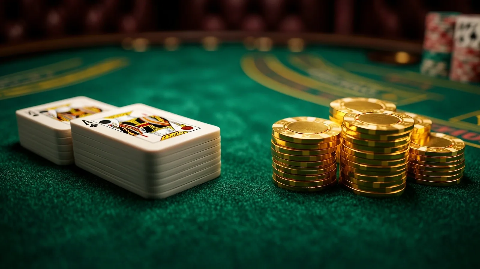 Detalle de mesa de juego